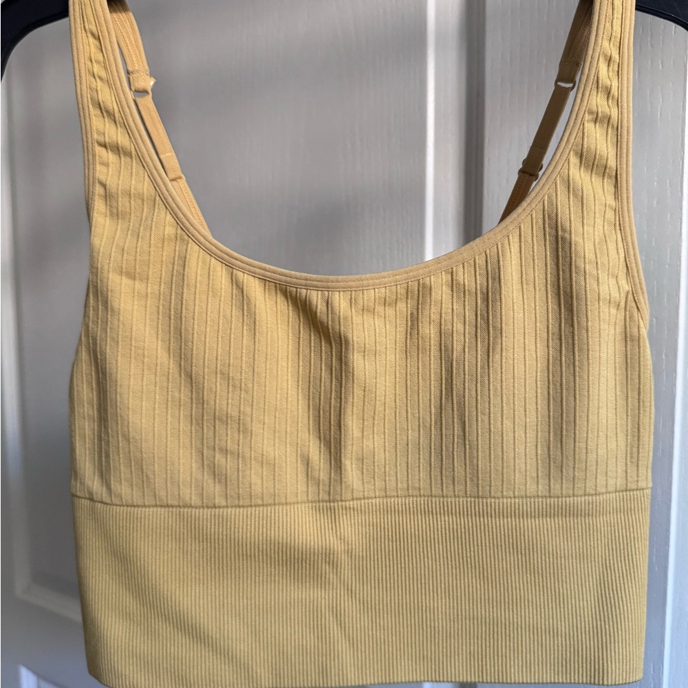 PINK Victoria's Secret Yellow Sports Bra